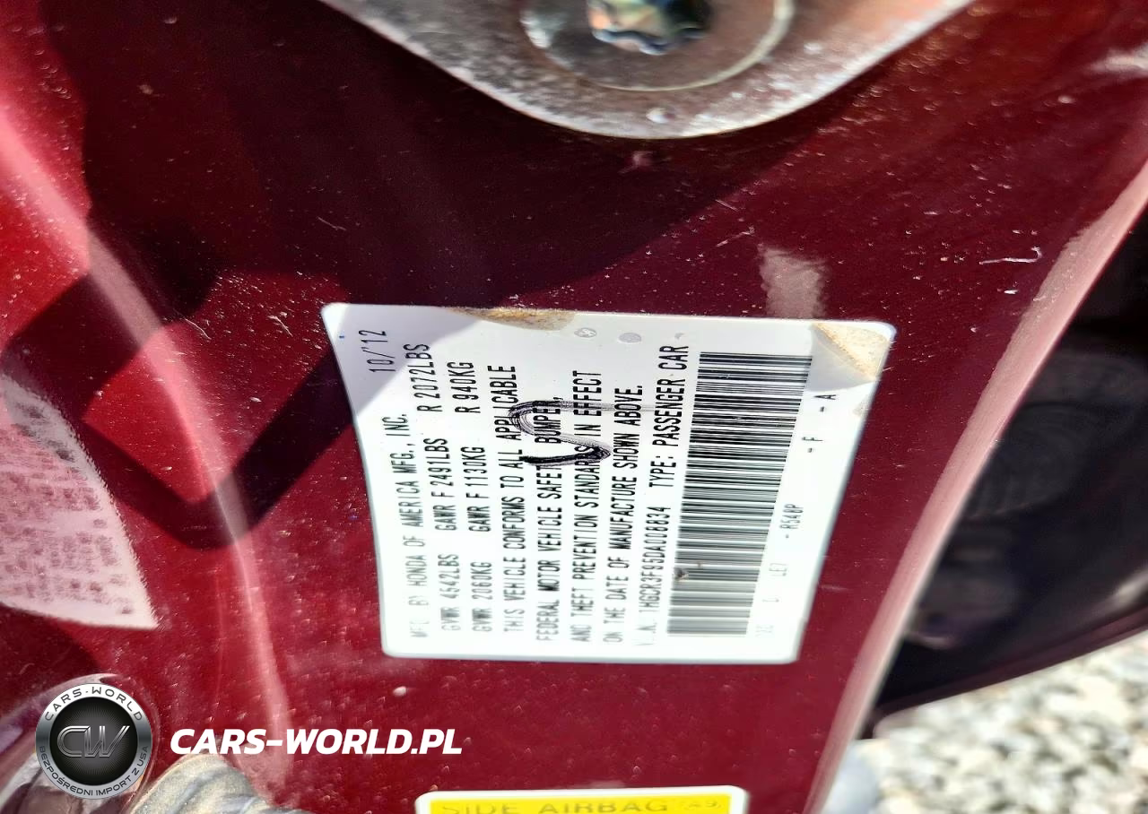 2013 Honda Accord Touring VIN:1HGCR3F95DA008834 - 12