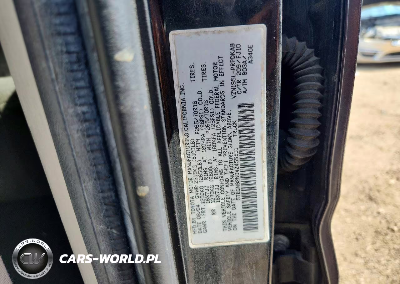 2004 Toyota Tacoma Prerunner V6 VIN:5TEGN92N04Z455501 - 12