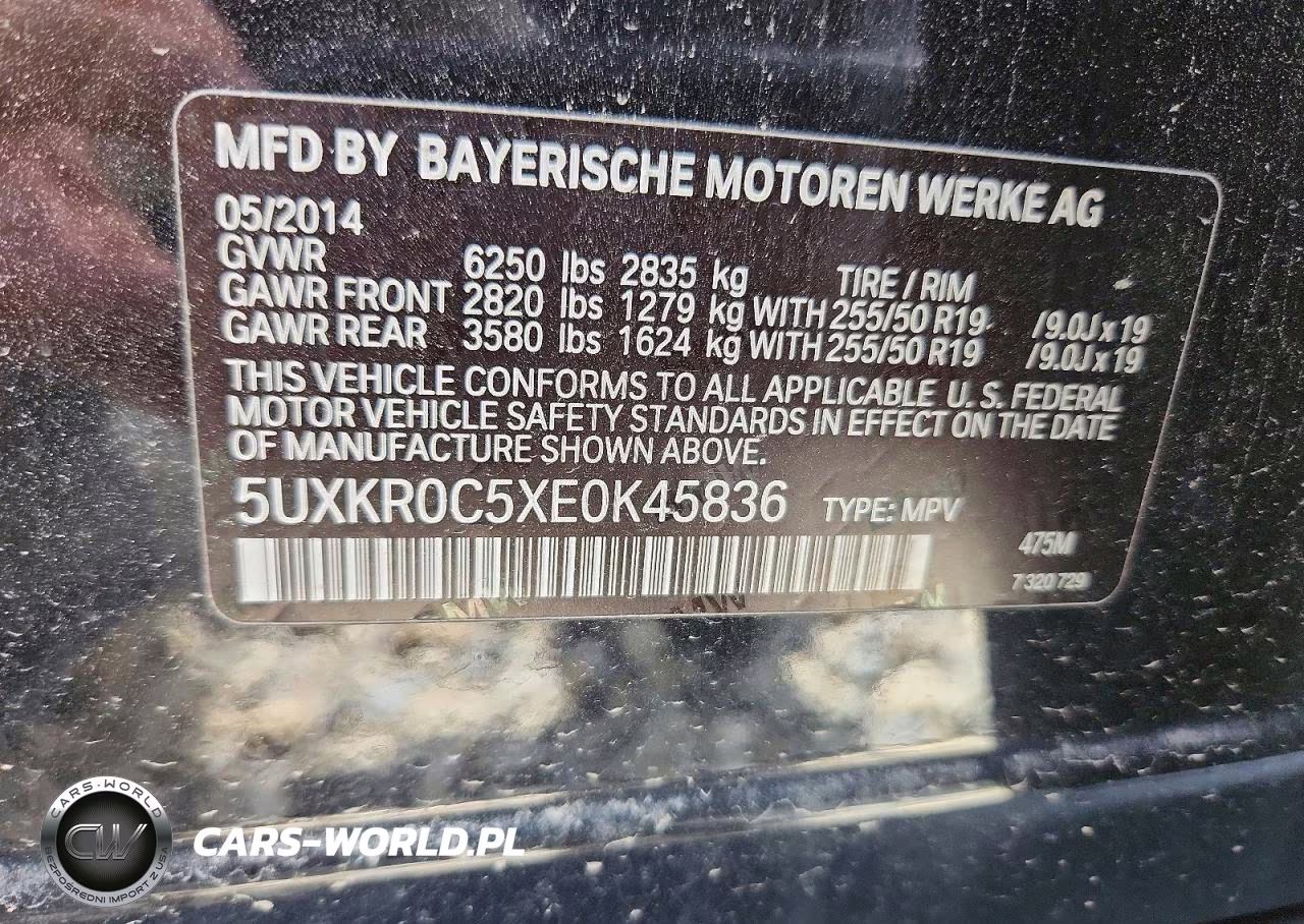 2014 BMW X5 xDrive35I VIN:5UXKR0C5XE0K45836 - 12