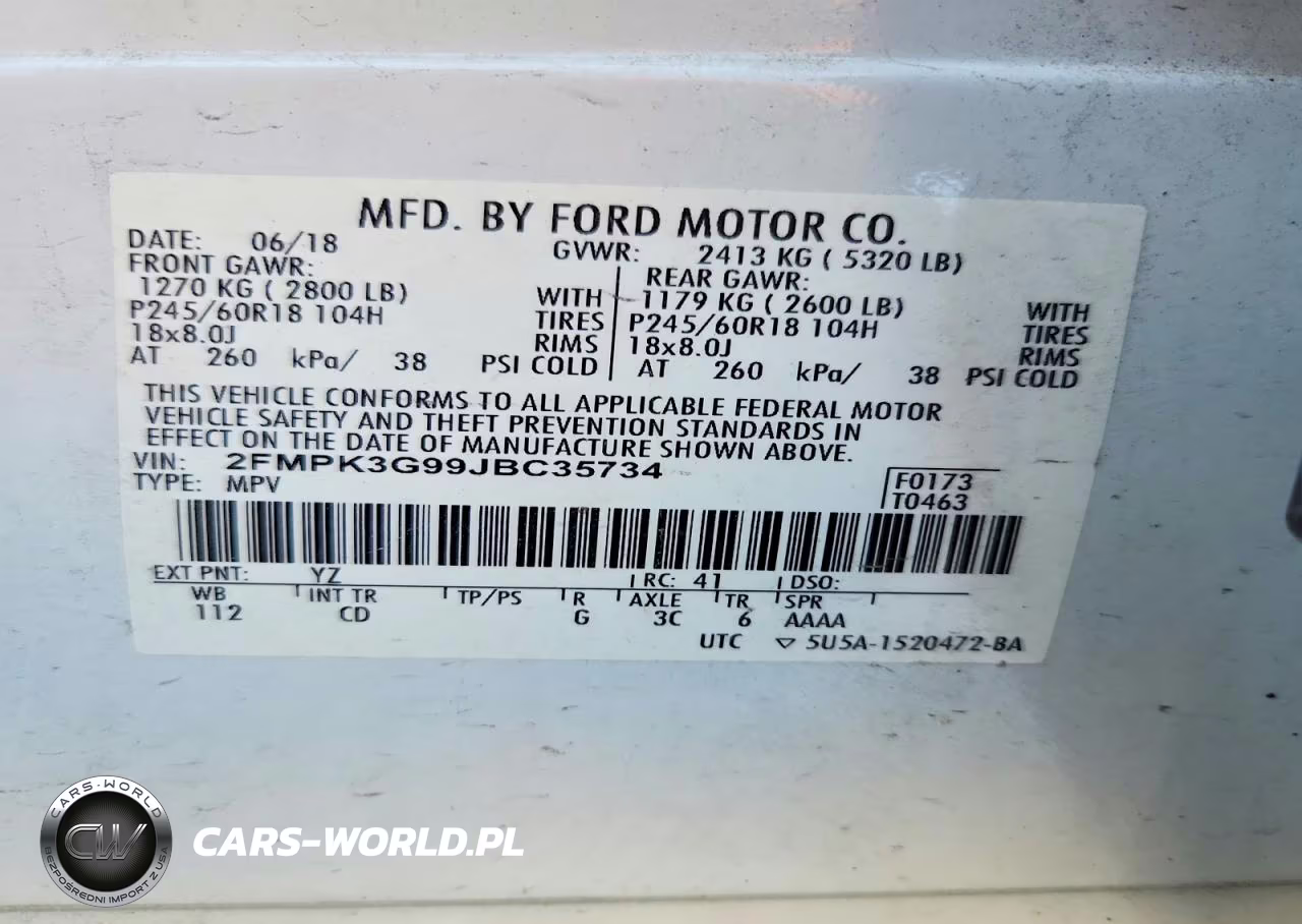 2018 Ford Edge Se VIN:2FMPK3G99JBC35734 - 13