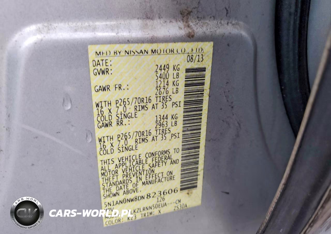 2013 Nissan Xterra X VIN:5N1AN0NW8DN823606 - 13