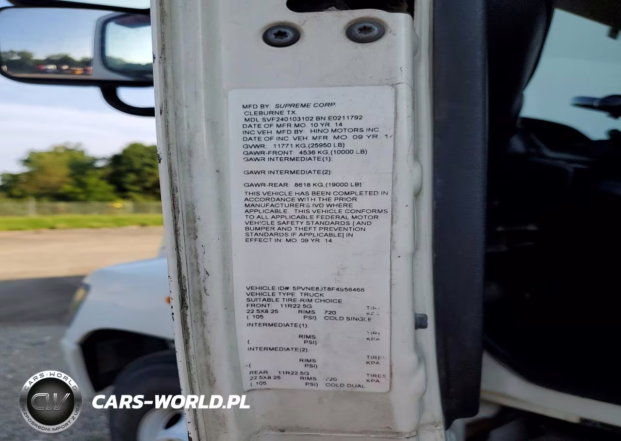2015 Hino 258-268 VIN:5PVNE8JT8F4S56466 - 11