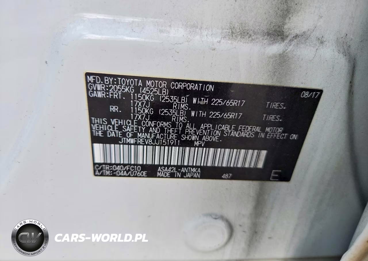 2018 Toyota Rav4 Xle VIN:JTMWFREV8JJ151911 - 13