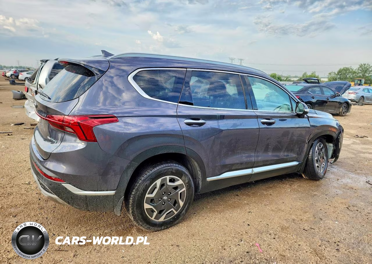 2022 Hyundai Santa Fe Blue VIN:KM8S2DA13NU028002 - 3