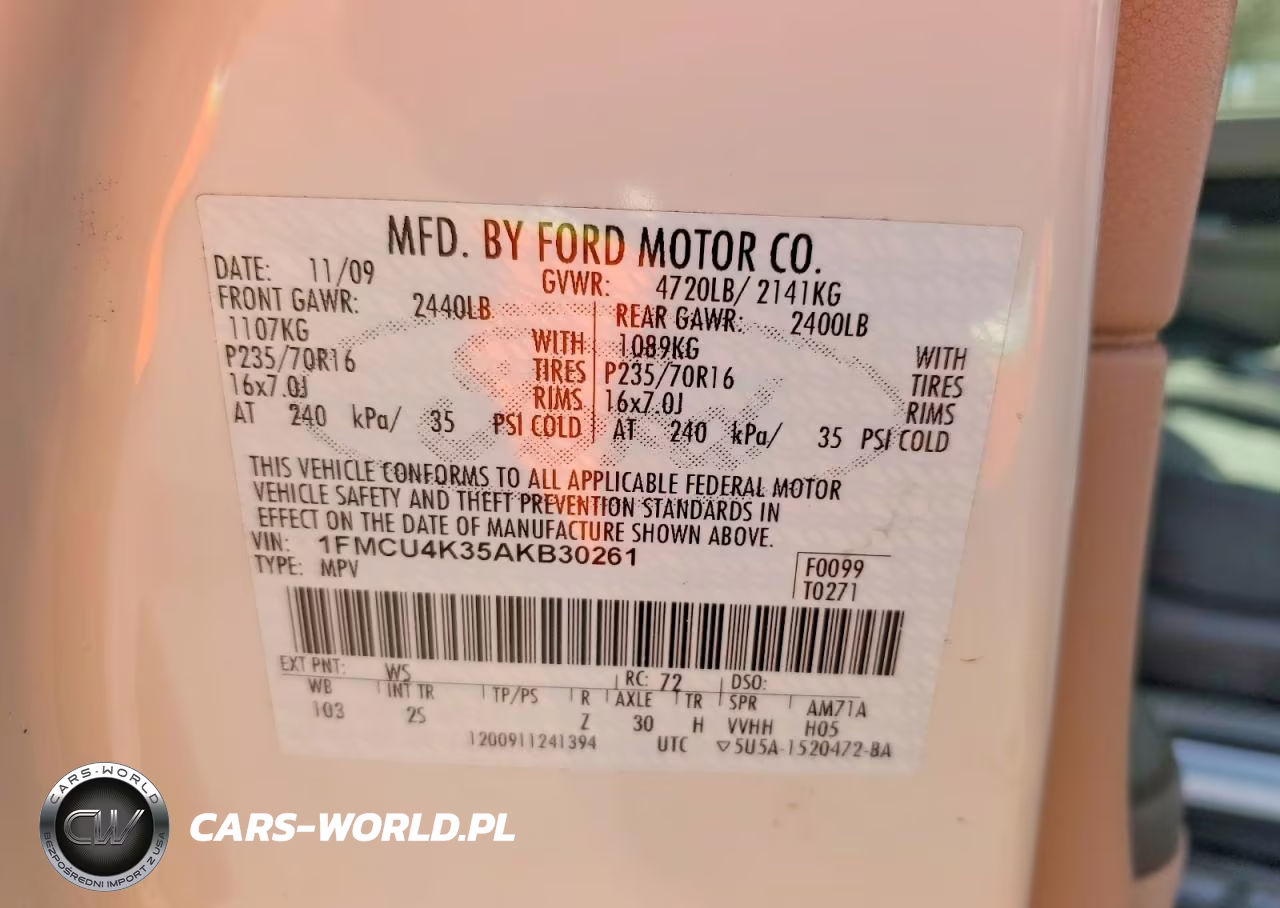 2010 Ford Escape Hybrid VIN:1FMCU4K35AKB30261 - 12
