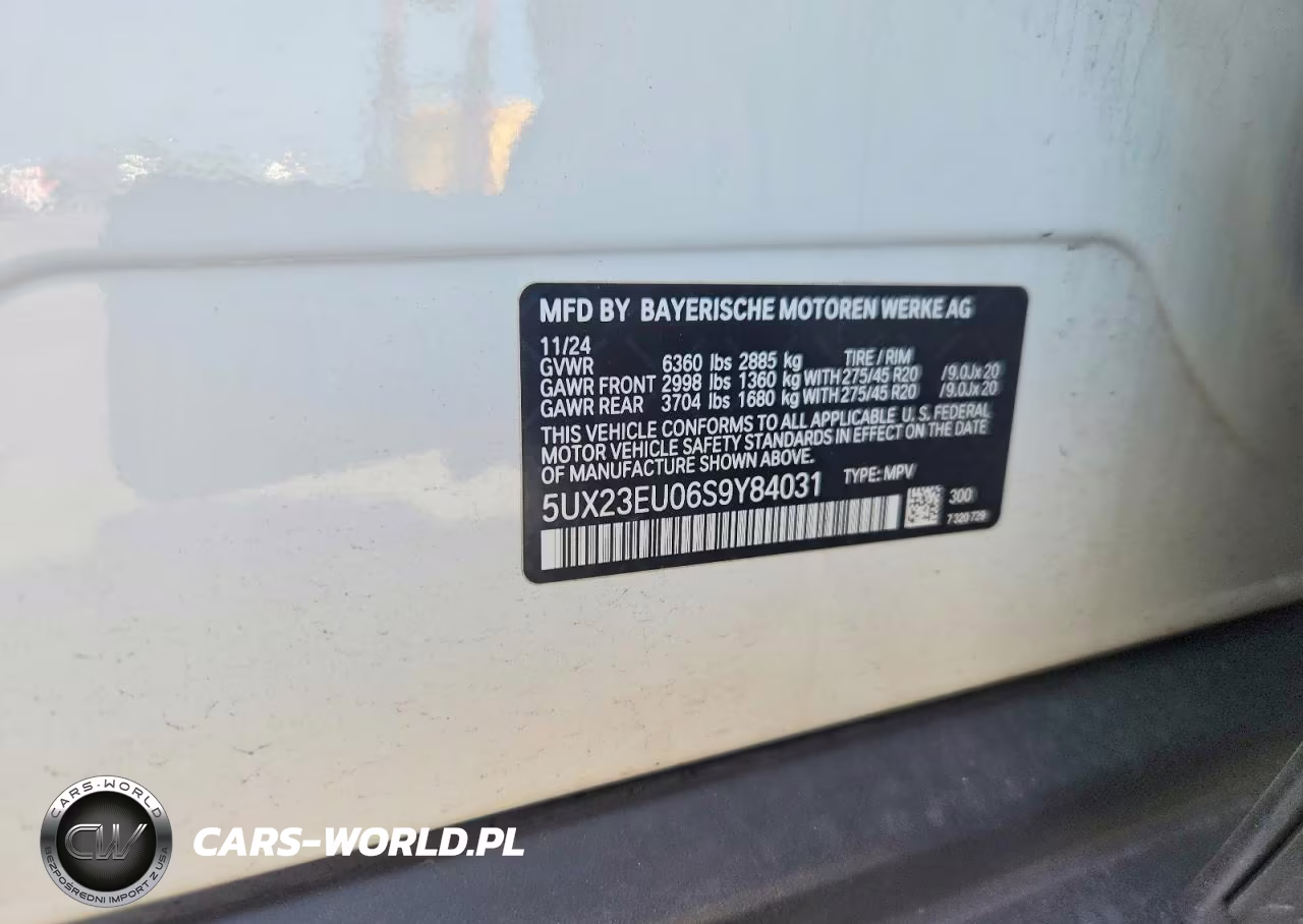 2025 BMW X5 xDrive40I VIN:5UX23EU06S9Y84031 - 13