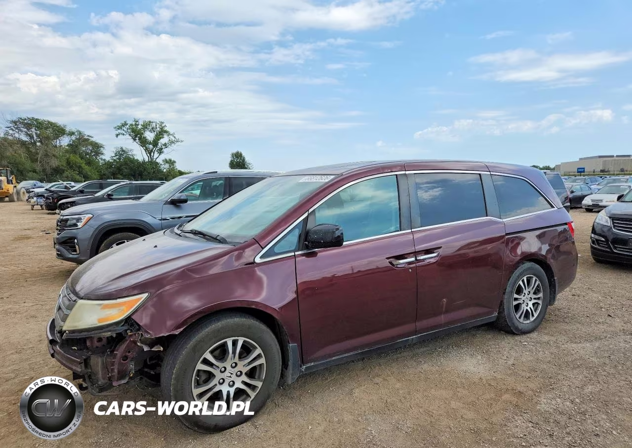 2012 Honda Odyssey Exl VIN:5FNRL5H68CB132899 - 1