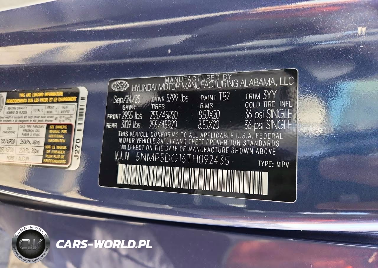 2026 Hyundai Santa Fe Calligraphy VIN:5NMP5DG16TH092435 - 13