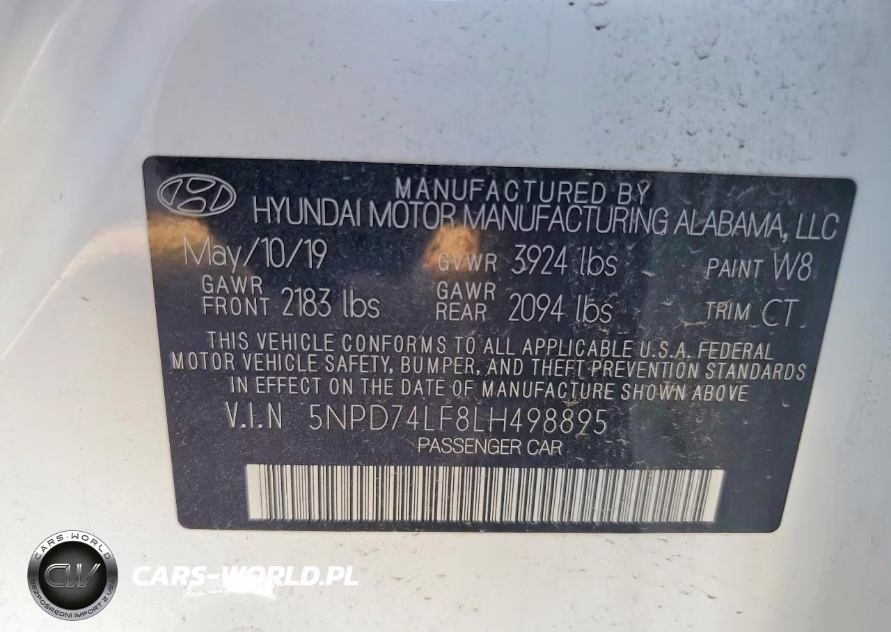 2020 Hyundai Elantra Se VIN:5NPD74LF8LH498895 - 12