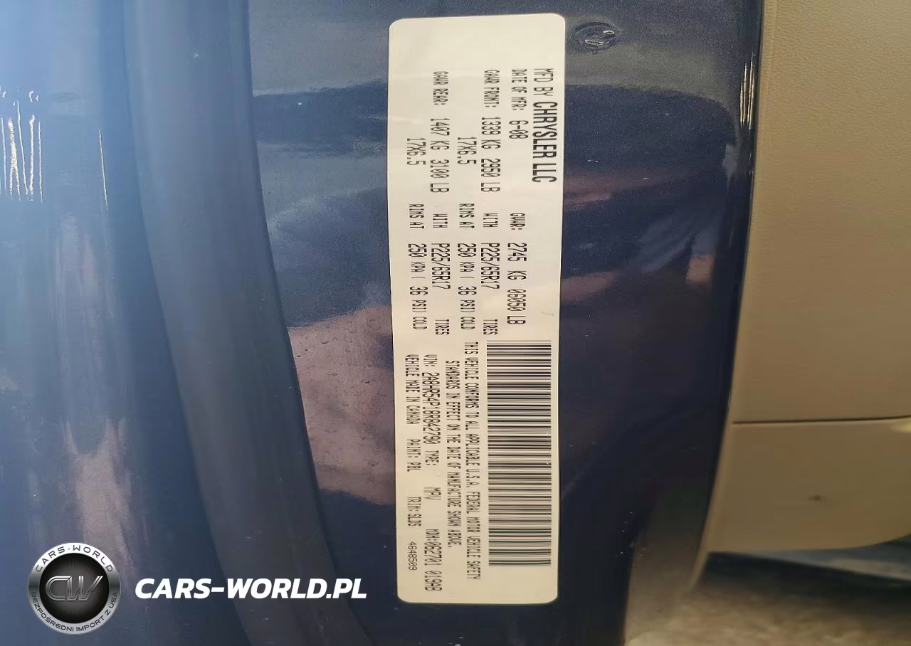 2008 Chrysler Town & Country Touring VIN:2A8HR54P18R842790 - 14