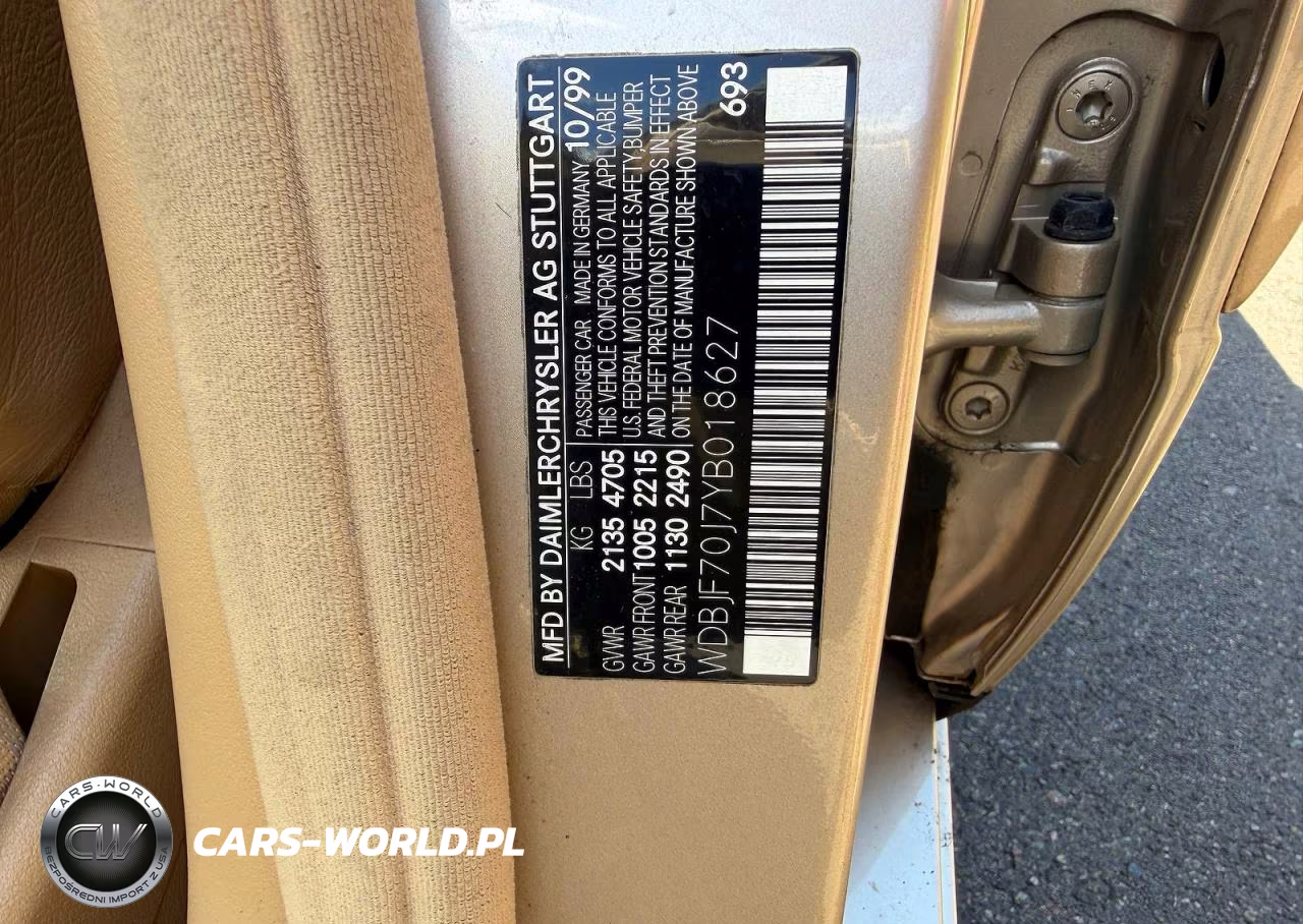 2000 Mercedes-Benz E 430 VIN:WDBJF70J7YB018627 - 10