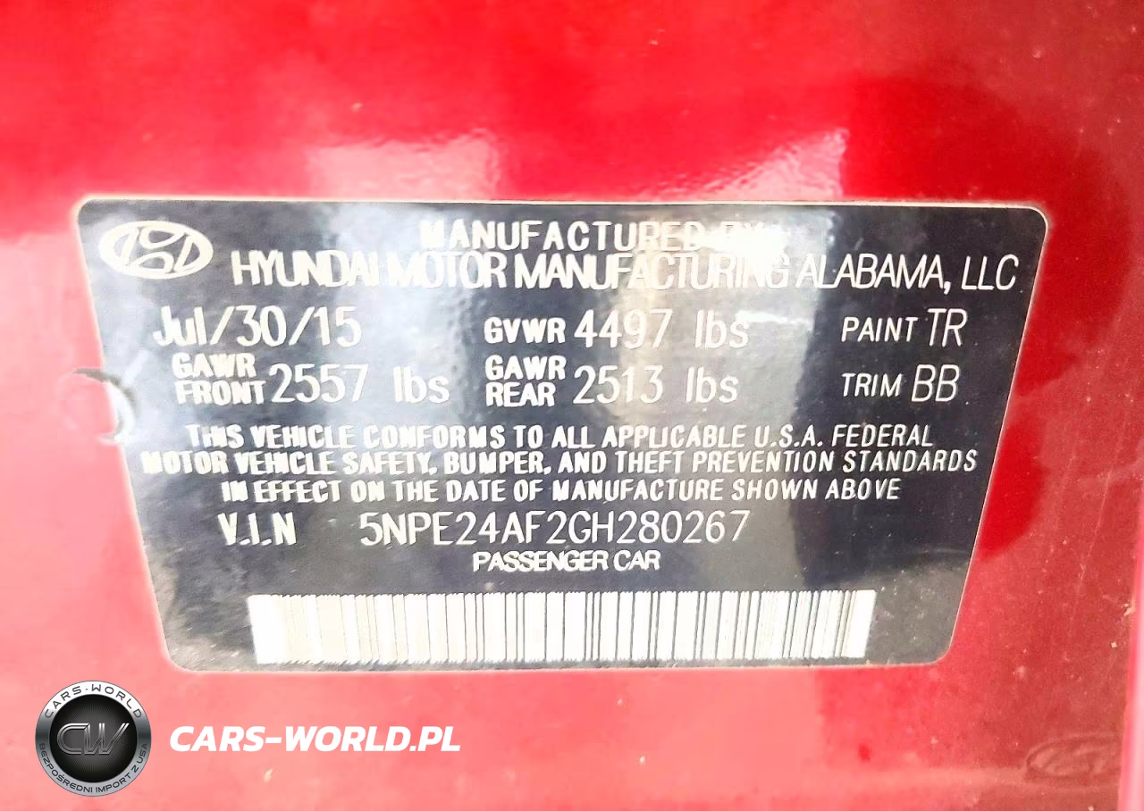 2016 Hyundai Sonata Se VIN:5NPE24AF2GH280267 - 12