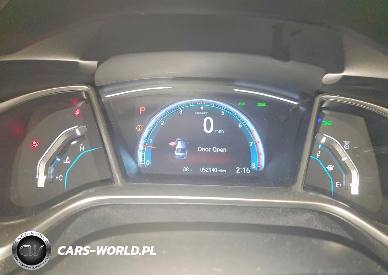 2020 Honda Civic Ex VIN:19XFC1F35LE025156 - 9