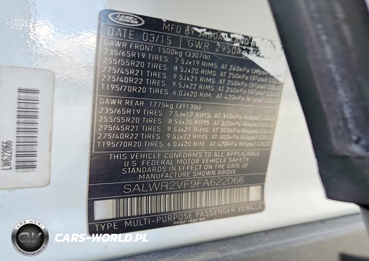 2015 Land Rover Range Rover Sport Hse VIN:SALWR2VF9FA622066 - 13