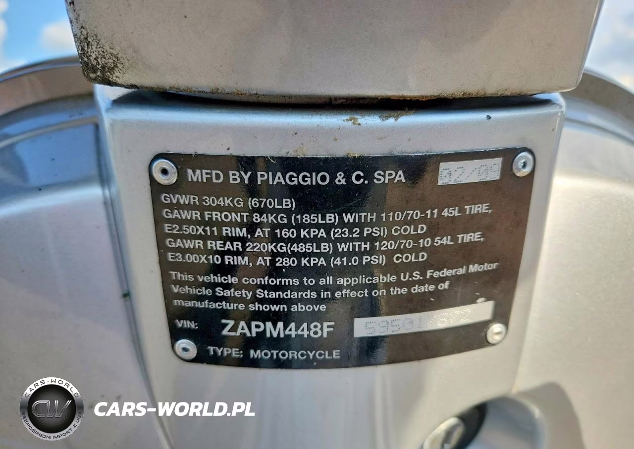 2009 Vespa Lx 150 VIN:ZAPM448F595017672 - 9