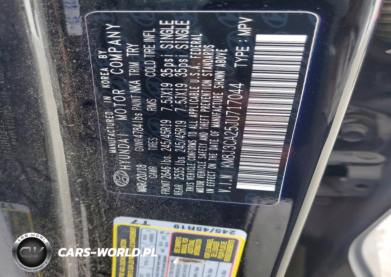 2018 Hyundai Tucson Limited VIN:KM8J3CA25JU717044 - 13