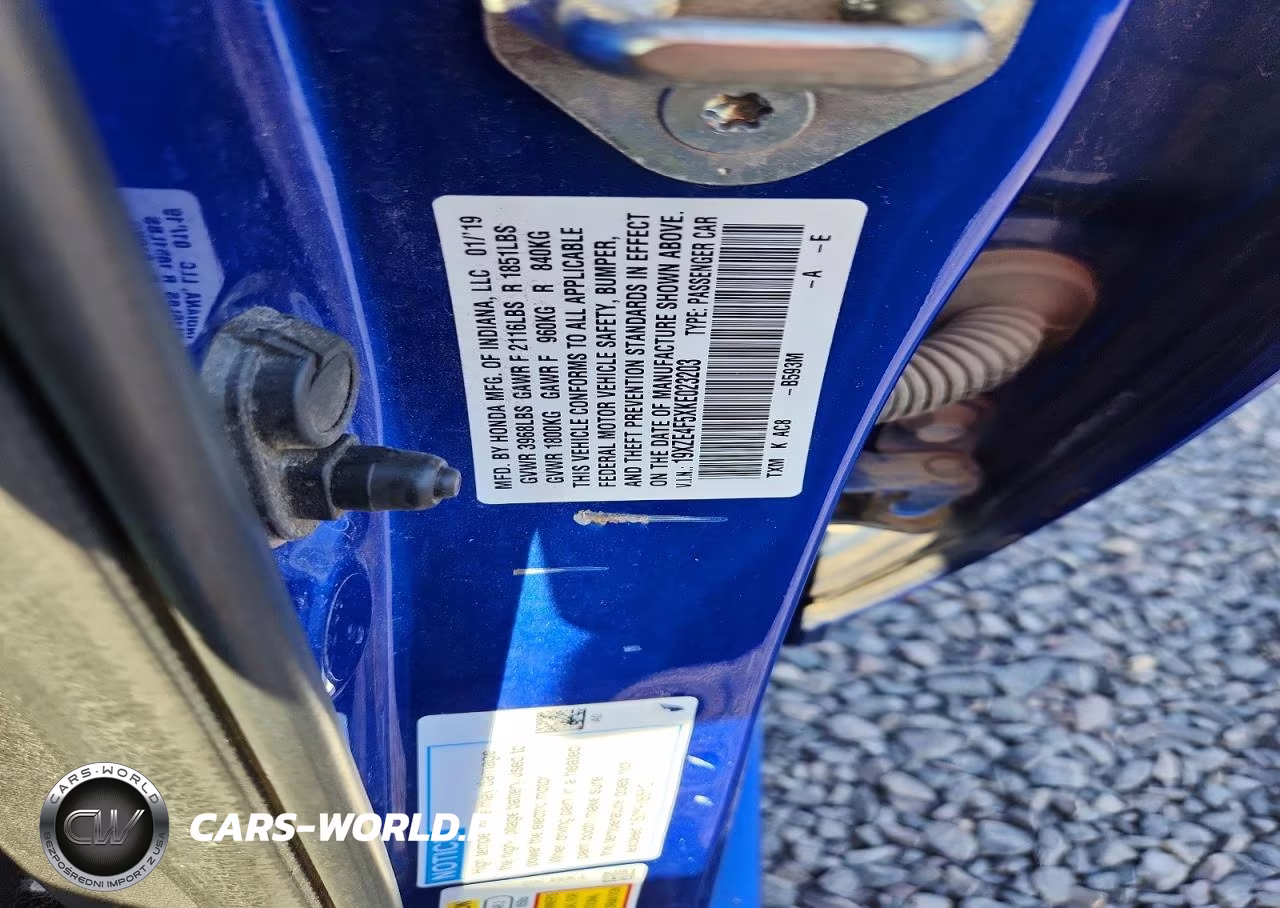 2019 Honda Insight Ex VIN:19XZE4F5XKE023203 - 12