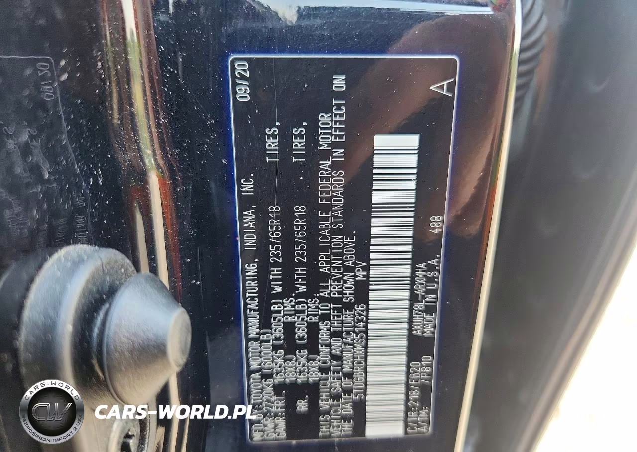 2021 Toyota Highlander Hybrid Xle VIN:5TDGBRCHXMS514326 - 13