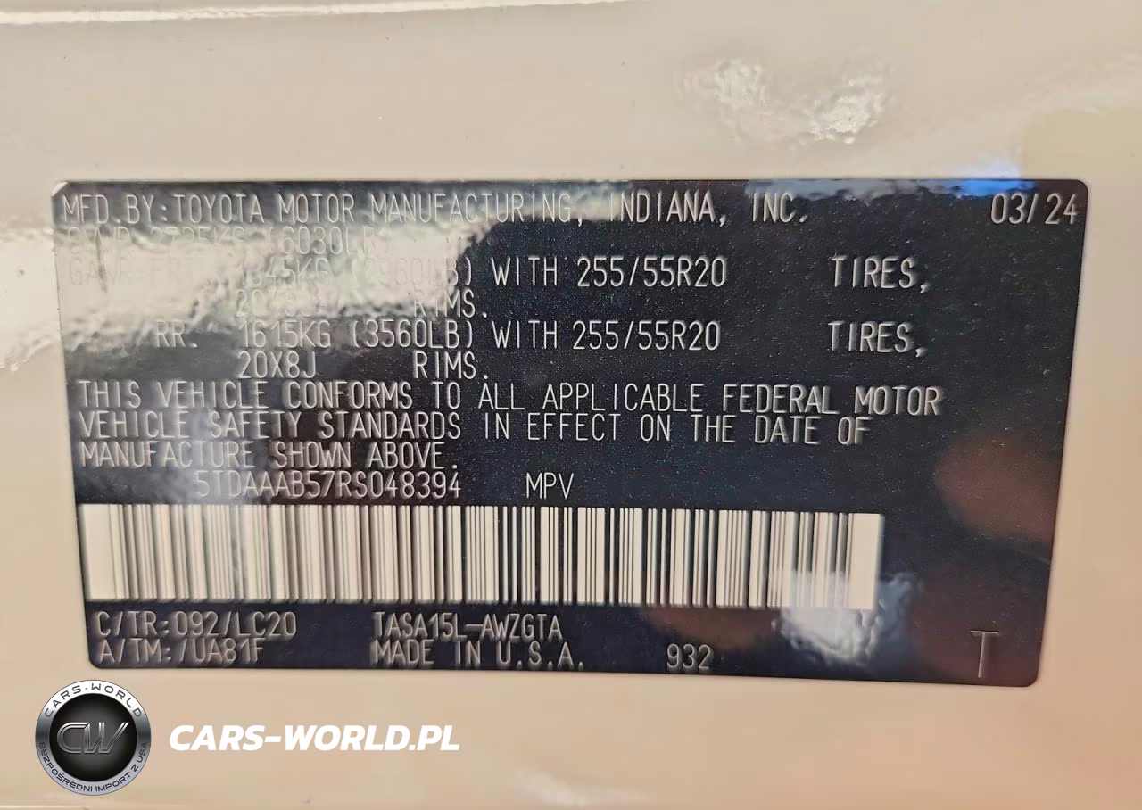 2024 Toyota Grand Highlander Xle VIN:5TDAAAB57RS048394 - 13