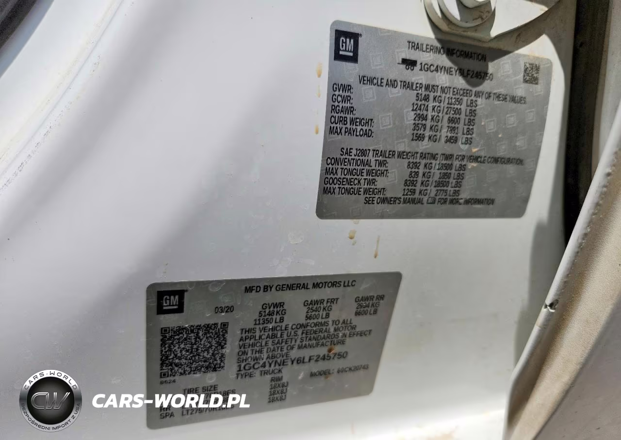 2020 Chevrolet Silverado K2500 Heavy Duty Lt VIN:1GC4YNEY6LF245750 - 12