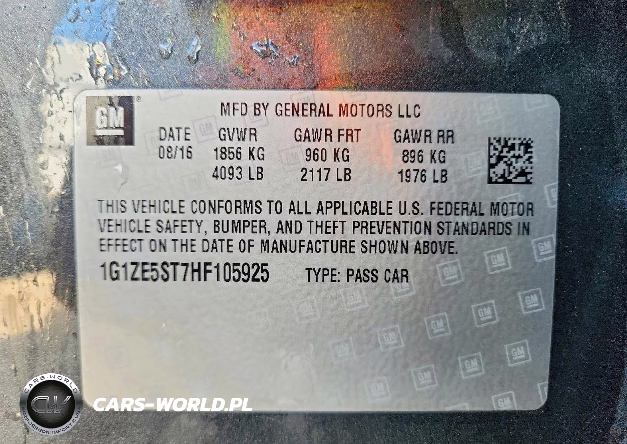 2017 Chevrolet Malibu Lt VIN:1G1ZE5ST7HF105925 - 12