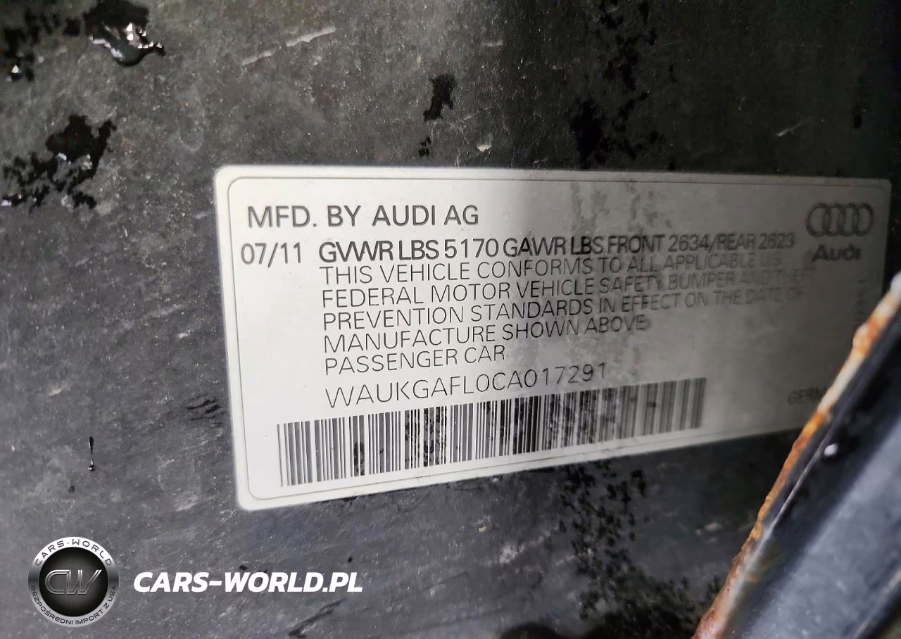 2012 Audi S4 Prestige VIN:WAUKGAFL0CA017291 - 12