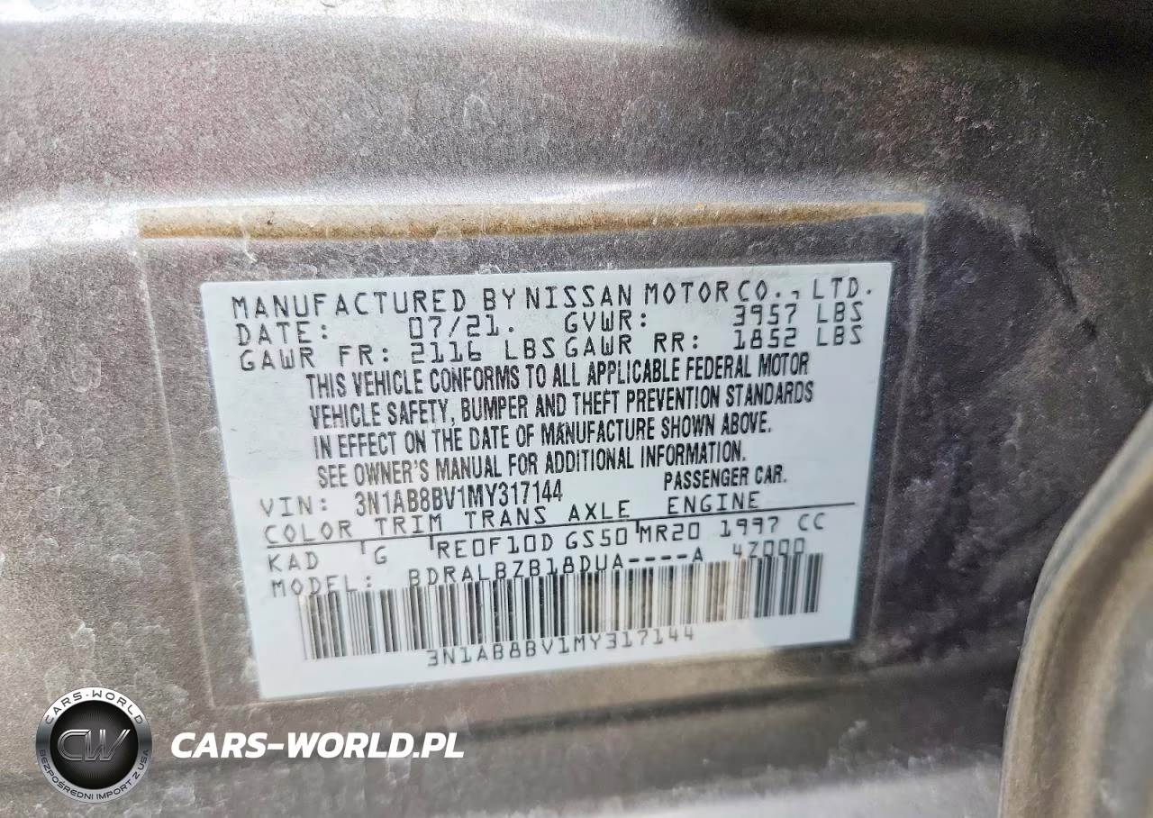 2021 Nissan Sentra S VIN:3N1AB8BV1MY317144 - 12