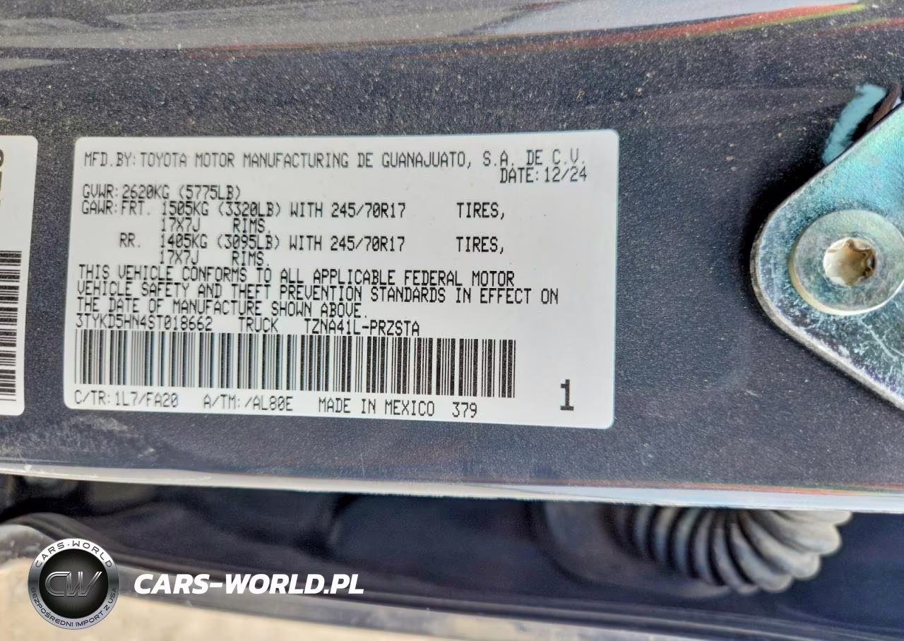 2025 Toyota Tacoma Sr VIN:3TYKD5HN4ST018662 - 12