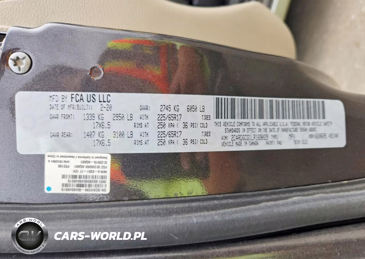 2020 Dodge Grand Caravan Sxt VIN:2C4RDGCG1LR169029 - 13