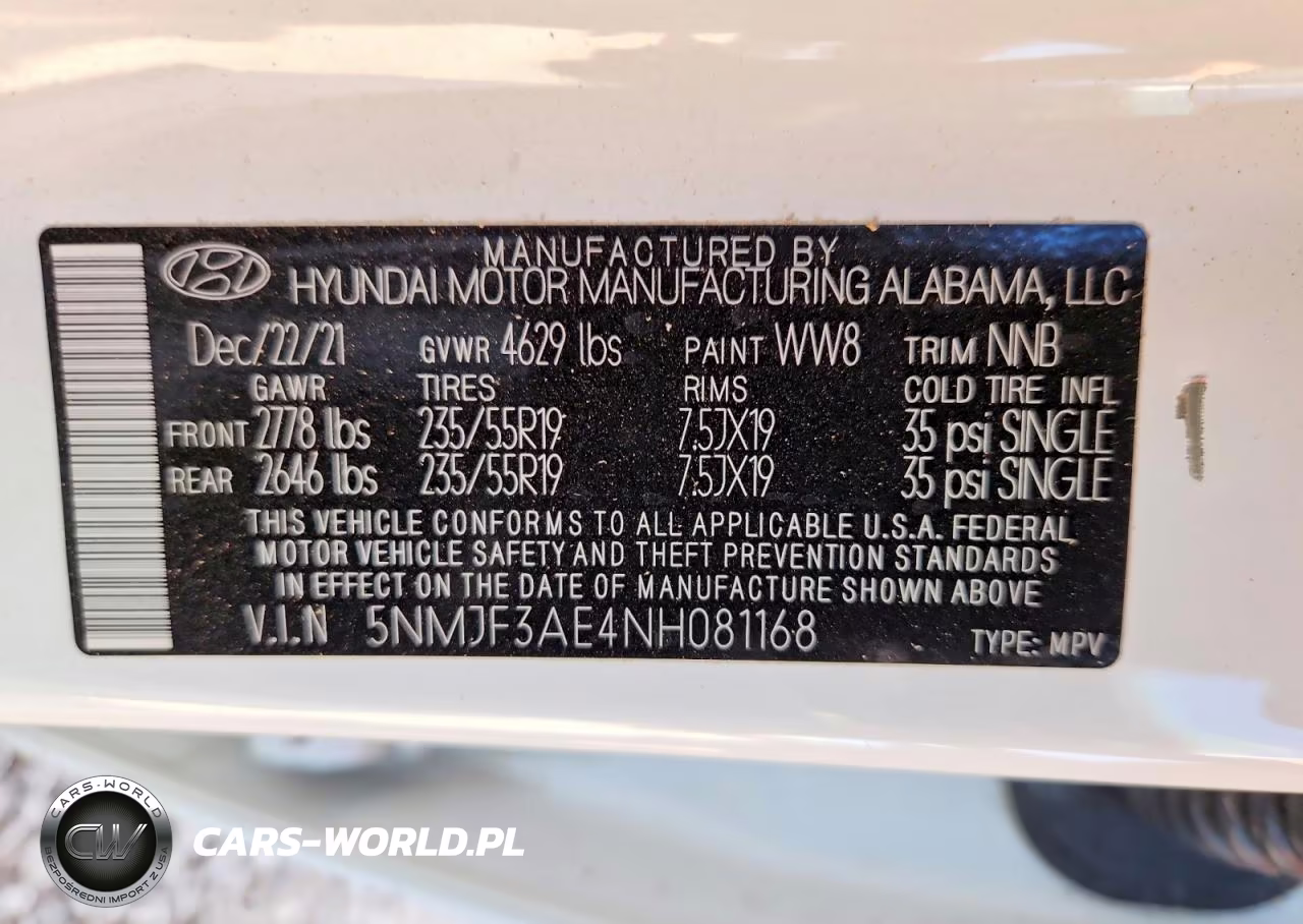 2022 Hyundai Tucson VIN:5NMJF3AE4NH081168 - 13