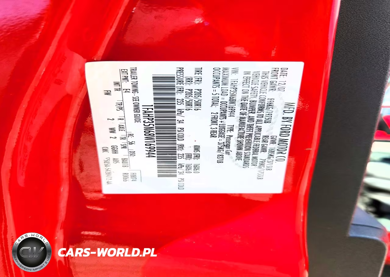 2008 Ford Focus Se VIN:1FAHP35N68W169944 - 12