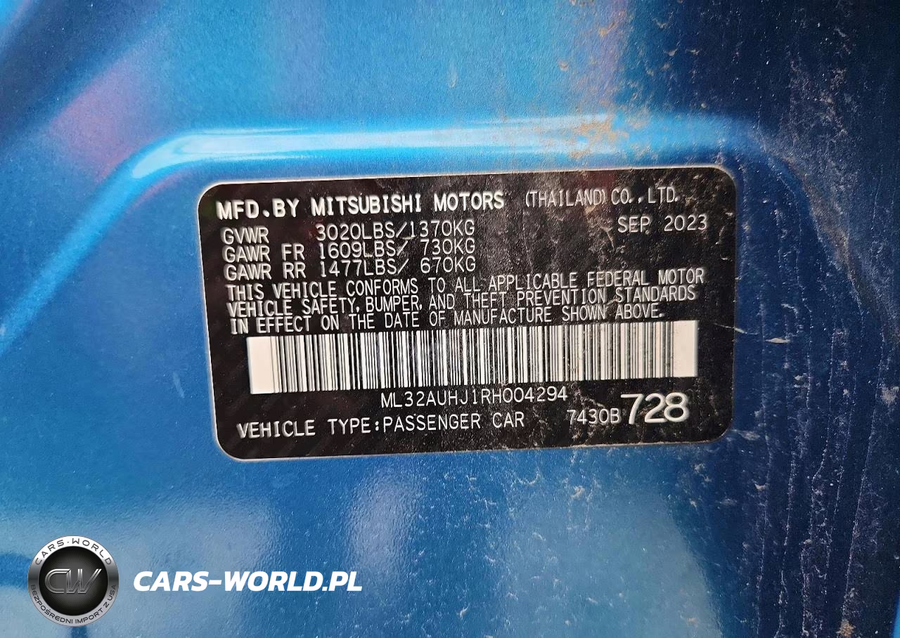 2024 Mitsubishi Mirage Es VIN:ML32AUHJ1RH004294 - 13