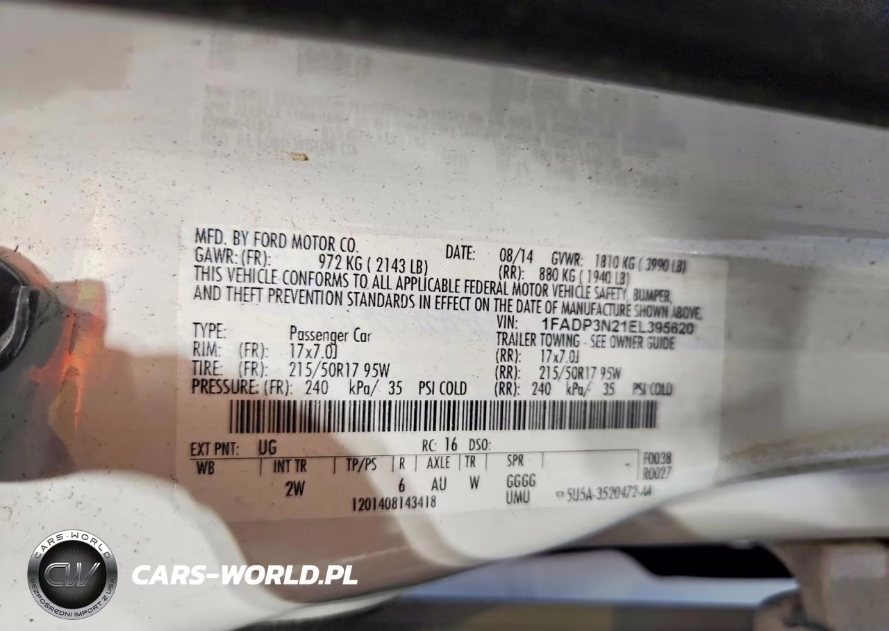 2014 Ford Focus Titanium VIN:1FADP3N21EL395620 - 12