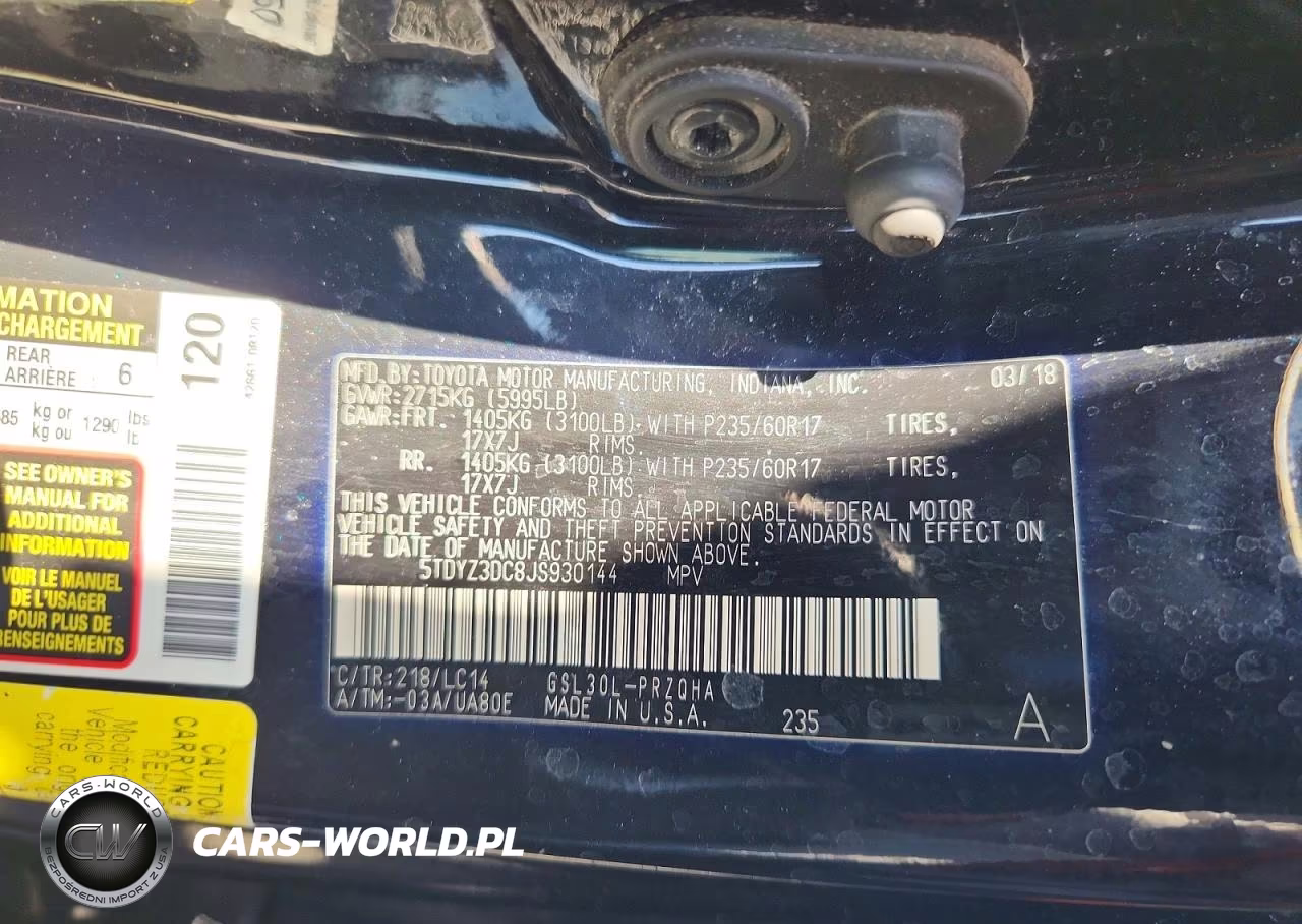 2018 Toyota Sienna Xle 8-Passenger VIN:5TDYZ3DC8JS930144 - 12