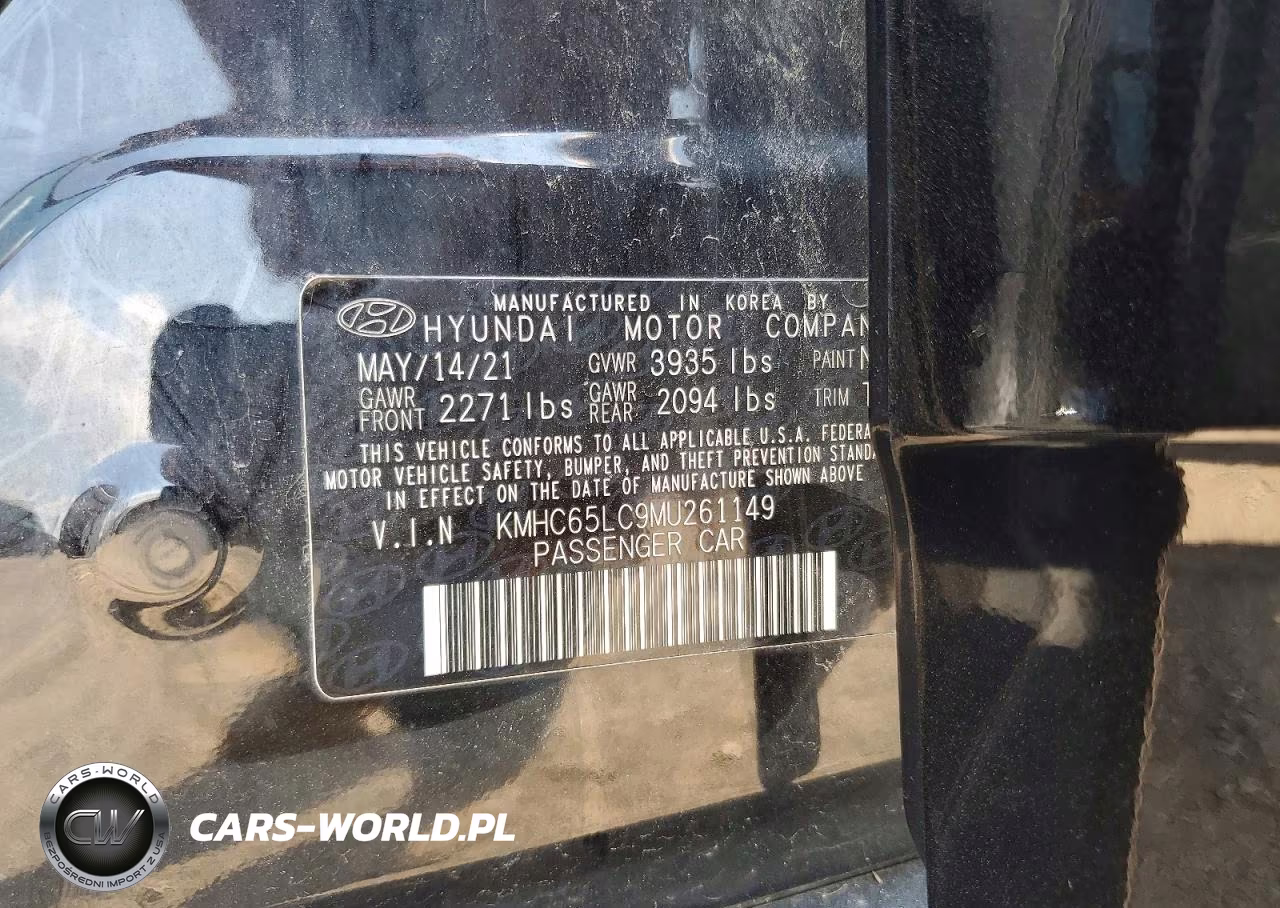 2021 Hyundai Ioniq Blue VIN:KMHC65LC9MU261149 - 12