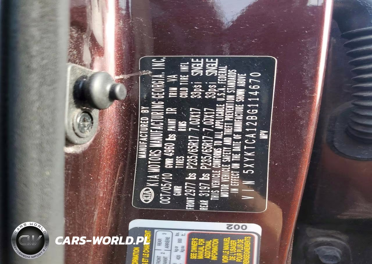 2011 Kia Sorento Lx VIN:5XYKTCA12BG114670 - 13