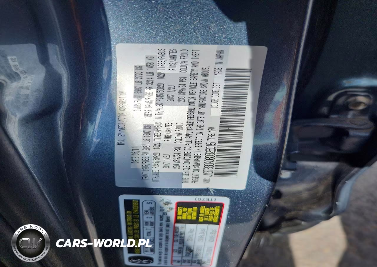 2011 Mazda Cx-9 VIN:JM3TB3DA0B0326015 - 13