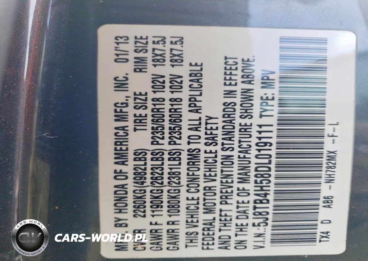 2013 Acura Rdx Technology VIN:5J8TB4H58DL019111 - 12