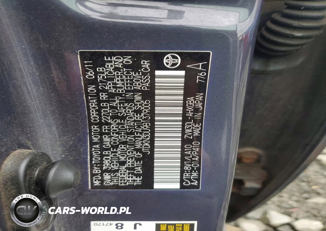 2011 Toyota Prius Four VIN:JTDKN3DU9B1379005 - 12