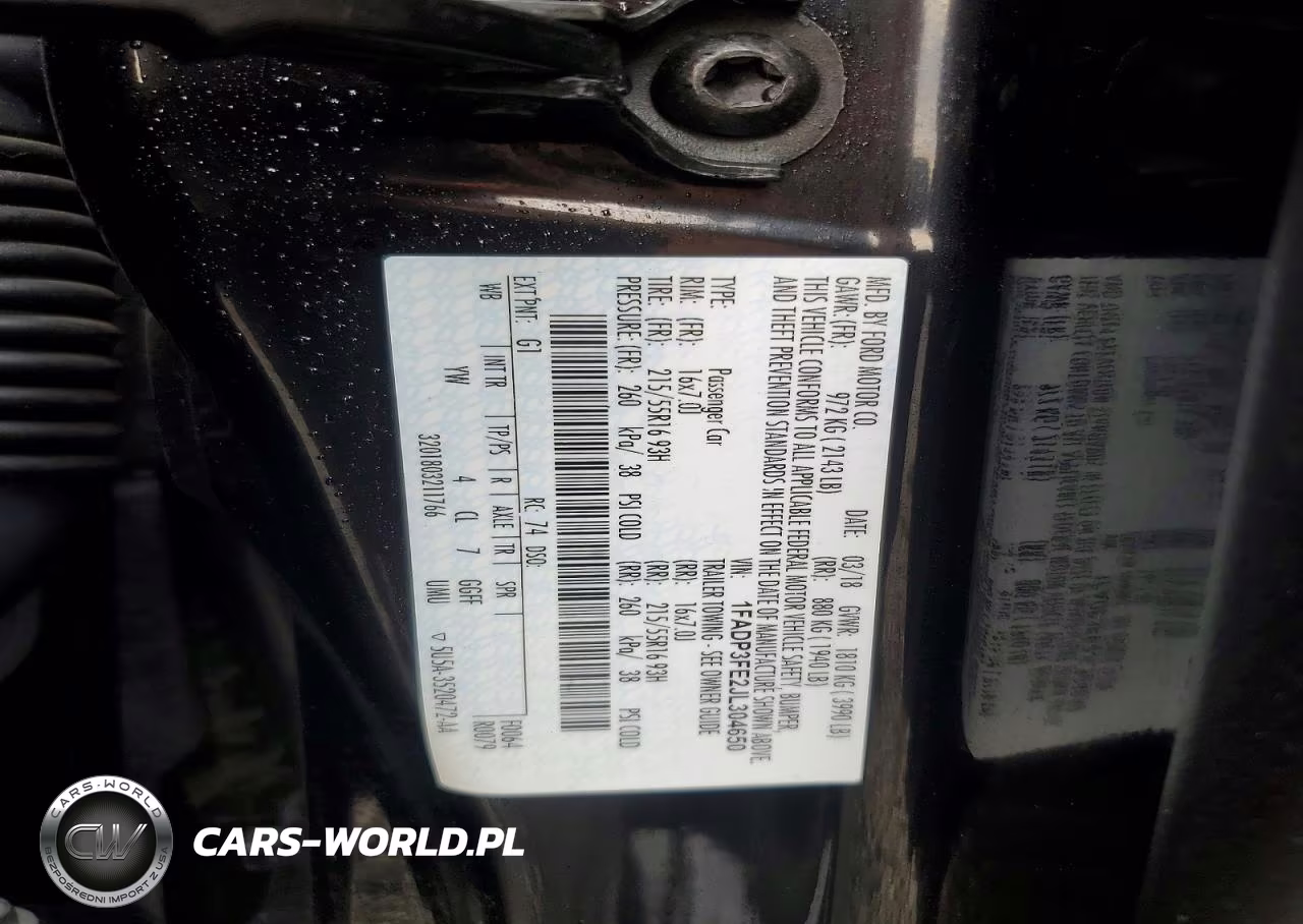 2018 Ford Focus Se VIN:1FADP3FE2JL304650 - 12
