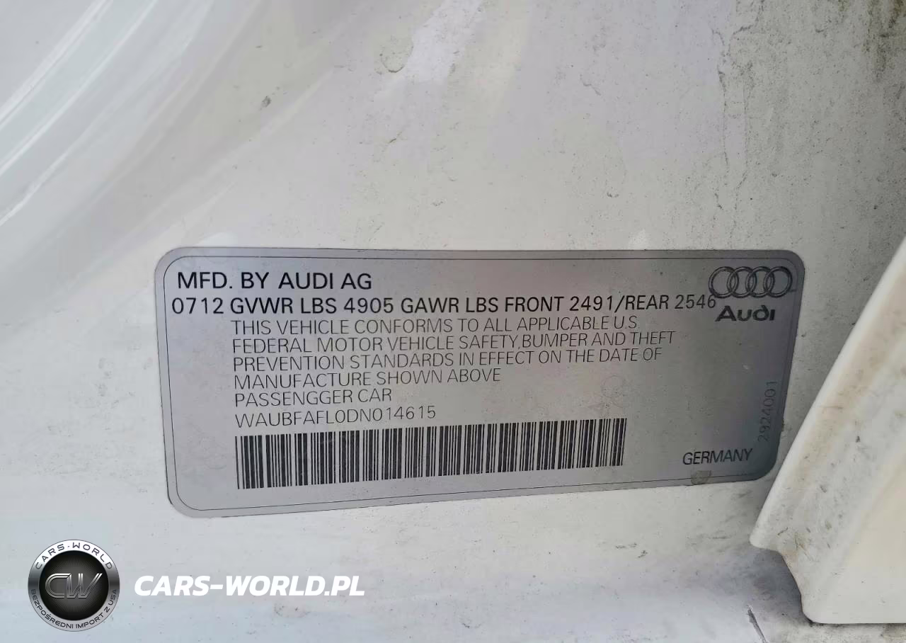 2013 Audi A4 Premium VIN:WAUBFAFL0DN014615 - 12
