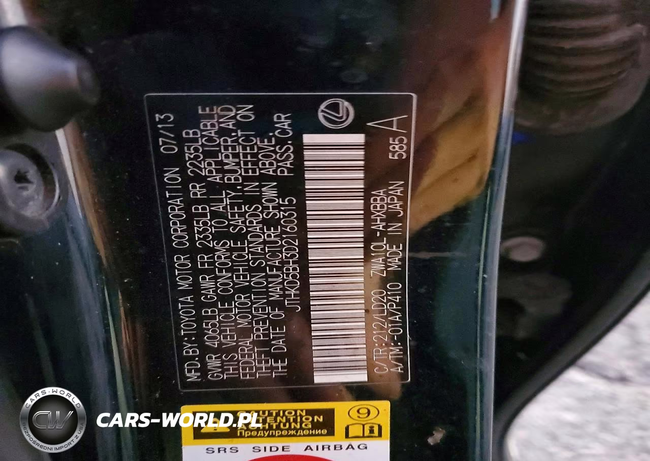 2013 Lexus Ct 200 VIN:JTHKD5BH3D2160315 - 12