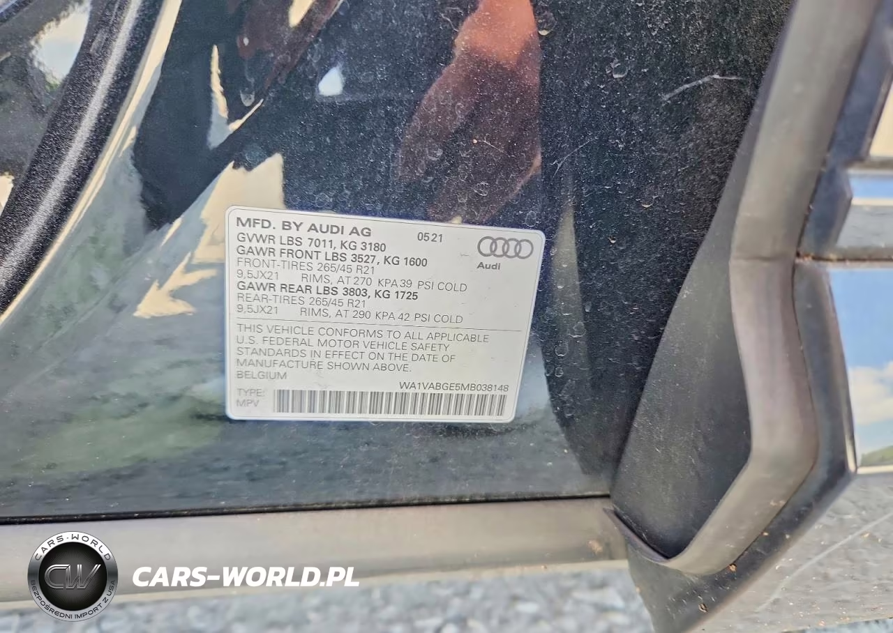 2021 Audi E-Tron Prestige VIN:WA1VABGE5MB038148 - 13
