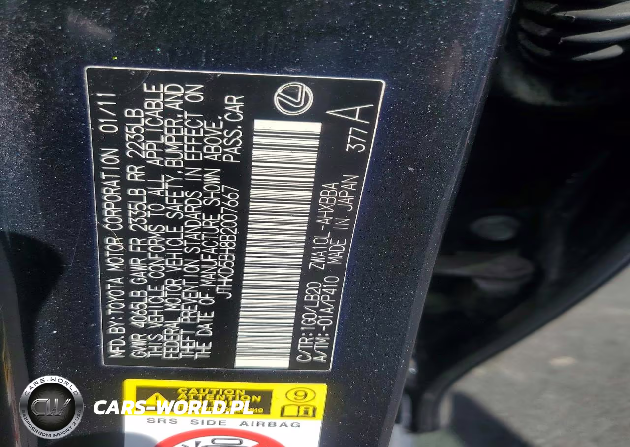 2011 Lexus Ct 200 VIN:JTHKD5BH8B2007667 - 12