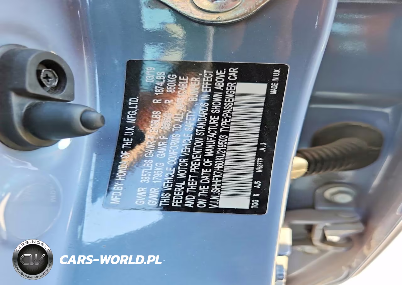 2019 Honda Civic Ex VIN:SHHFK7H60KU219503 - 12