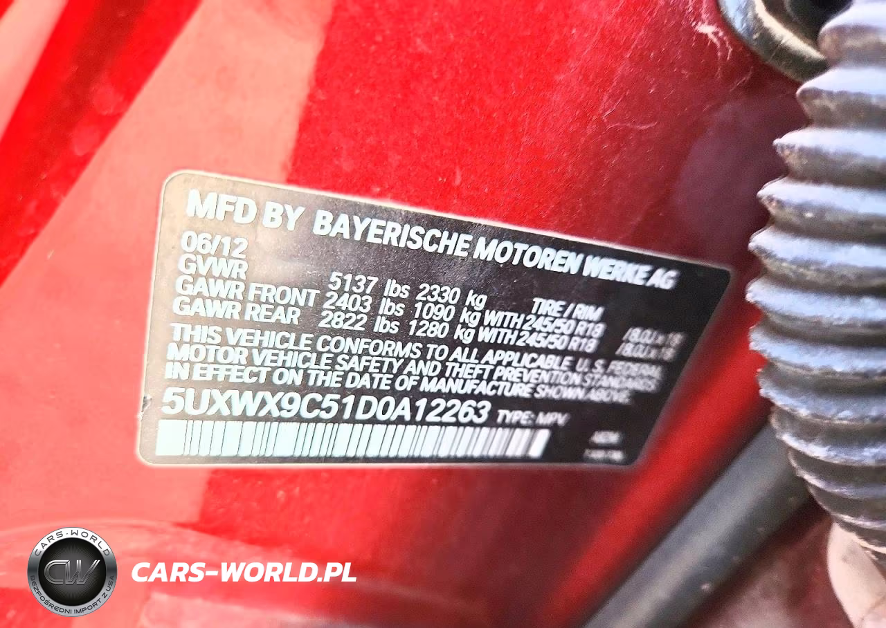 2013 BMW X3 xDrive28I VIN:5UXWX9C51D0A12263 - 12