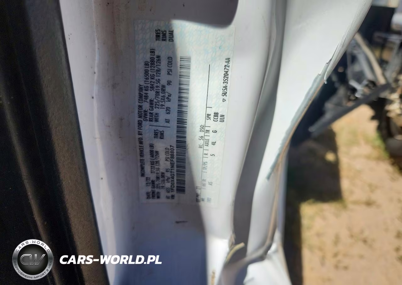 2022 Ford F450 Super Duty VIN:1FD0X4GT1NEF88807 - 12