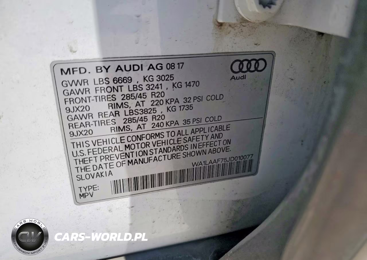 2018 Audi Q7 Premium Plus VIN:WA1LAAF75JD010077 - 13
