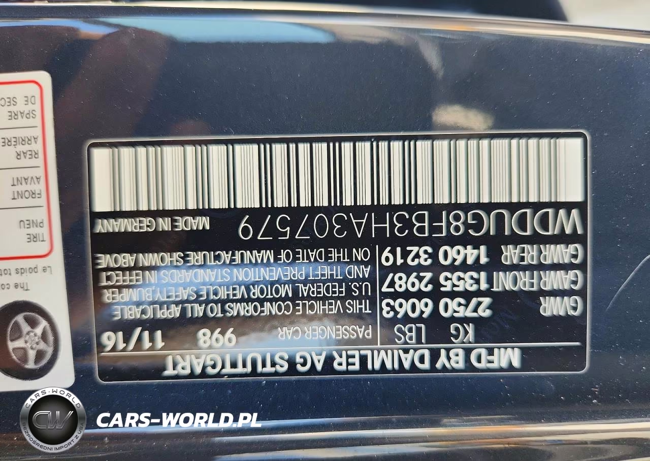 2017 Mercedes-Benz S 550 4Matic VIN:WDDUG8FB3HA307579 - 12