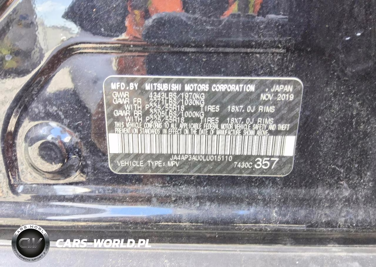 2020 Mitsubishi Outlander Sport Es VIN:JA4AP3AU0LU015110 - 12